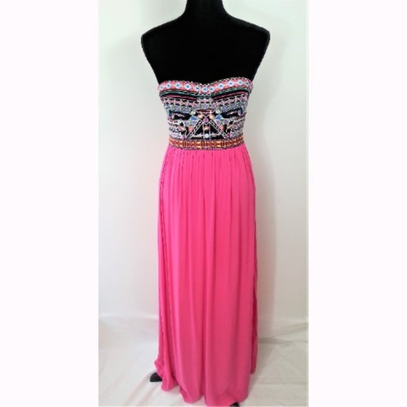 Marineblu Dresses & Skirts - Strapless Embroidered Gown